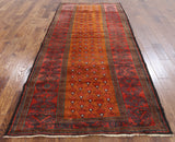 4 X 9 Oriental Persian Baluch Wool Area Rug - Golden Nile