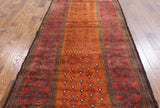 4 X 9 Oriental Persian Baluch Wool Area Rug - Golden Nile