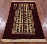 Persian Balouch Handmade Wool Area Rug - 3' 2" X 5' 3" - Golden Nile