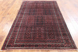 Wool On Wool Persian Balouch 5 X 7 Area Rug - Golden Nile