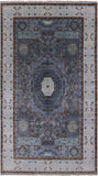 Geometric Persian Mamluk Hand Knotted Wool Rug - 6' 1" X 10' 9'' - Golden Nile