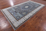 Geometric Persian Mamluk Hand Knotted Wool Rug - 6' 1" X 10' 9'' - Golden Nile