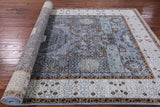 Geometric Persian Mamluk Hand Knotted Wool Rug - 6' 1" X 10' 9'' - Golden Nile