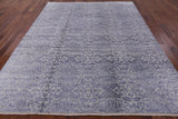 Modern Hand Knotted Wool & Silk Area Rug - 8' 1" X 10' 3" - Golden Nile
