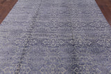 Modern Hand Knotted Wool & Silk Area Rug - 8' 1" X 10' 3" - Golden Nile