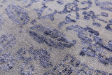 Modern Hand Knotted Wool & Silk Area Rug - 8' 1" X 10' 3" - Golden Nile