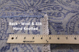 Modern Hand Knotted Wool & Silk Area Rug - 8' 1" X 10' 3" - Golden Nile