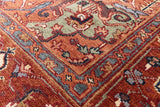 Fine Serapi Handmade Area Rug - 5' 9" X 8' 9" - Golden Nile