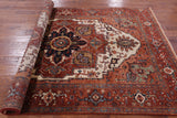 Fine Serapi Handmade Area Rug - 5' 9" X 8' 9" - Golden Nile