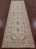 Ivory Peshawar Runner Rug - 2' 8" X 9' 8" - Golden Nile