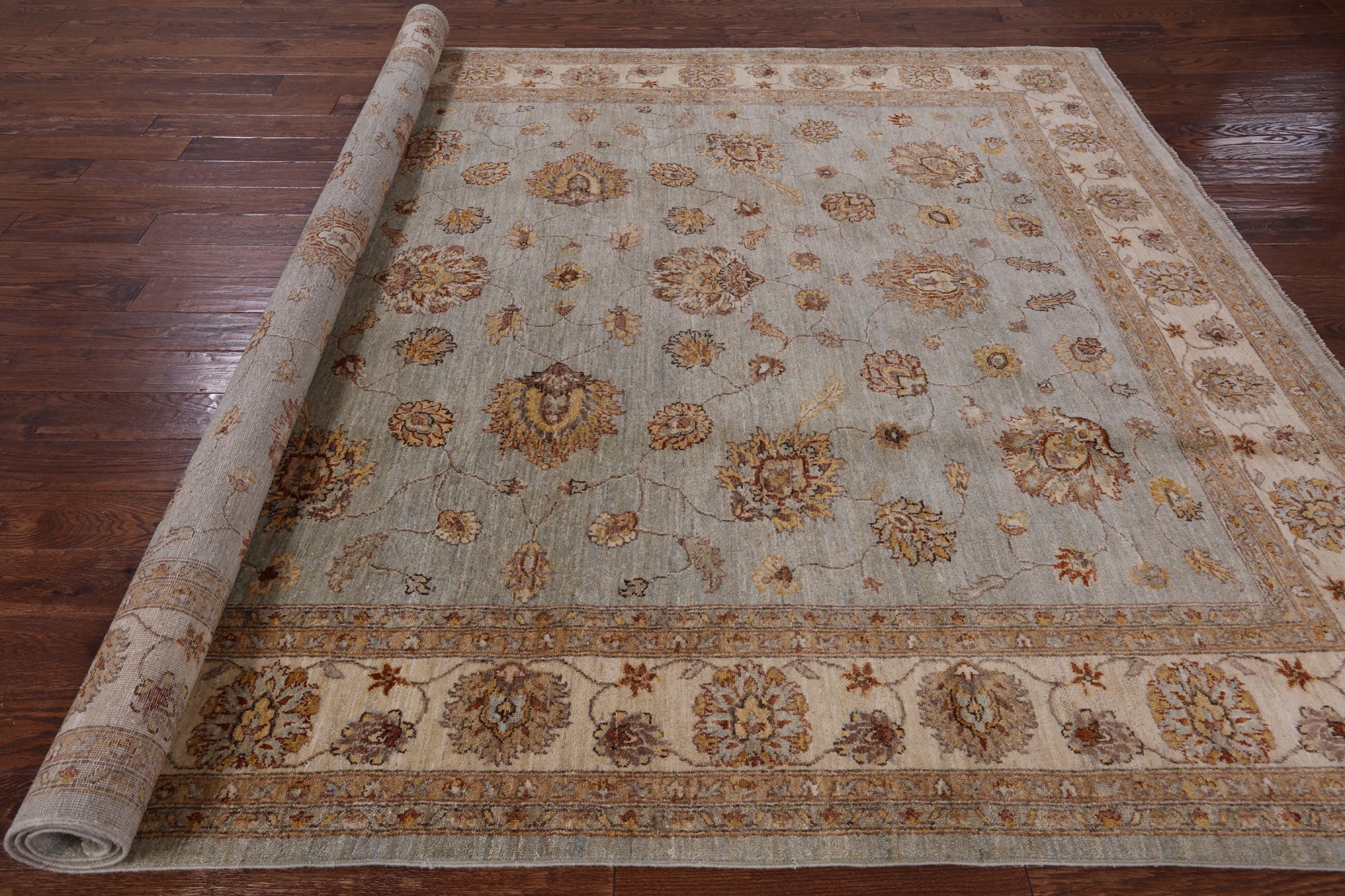 Peshawar Handmade Area Rug - 8' 2" X 10' 1" - Golden Nile