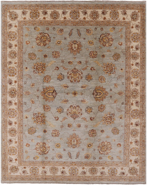 Peshawar Handmade Area Rug - 8' 2" X 10' 1" - Golden Nile