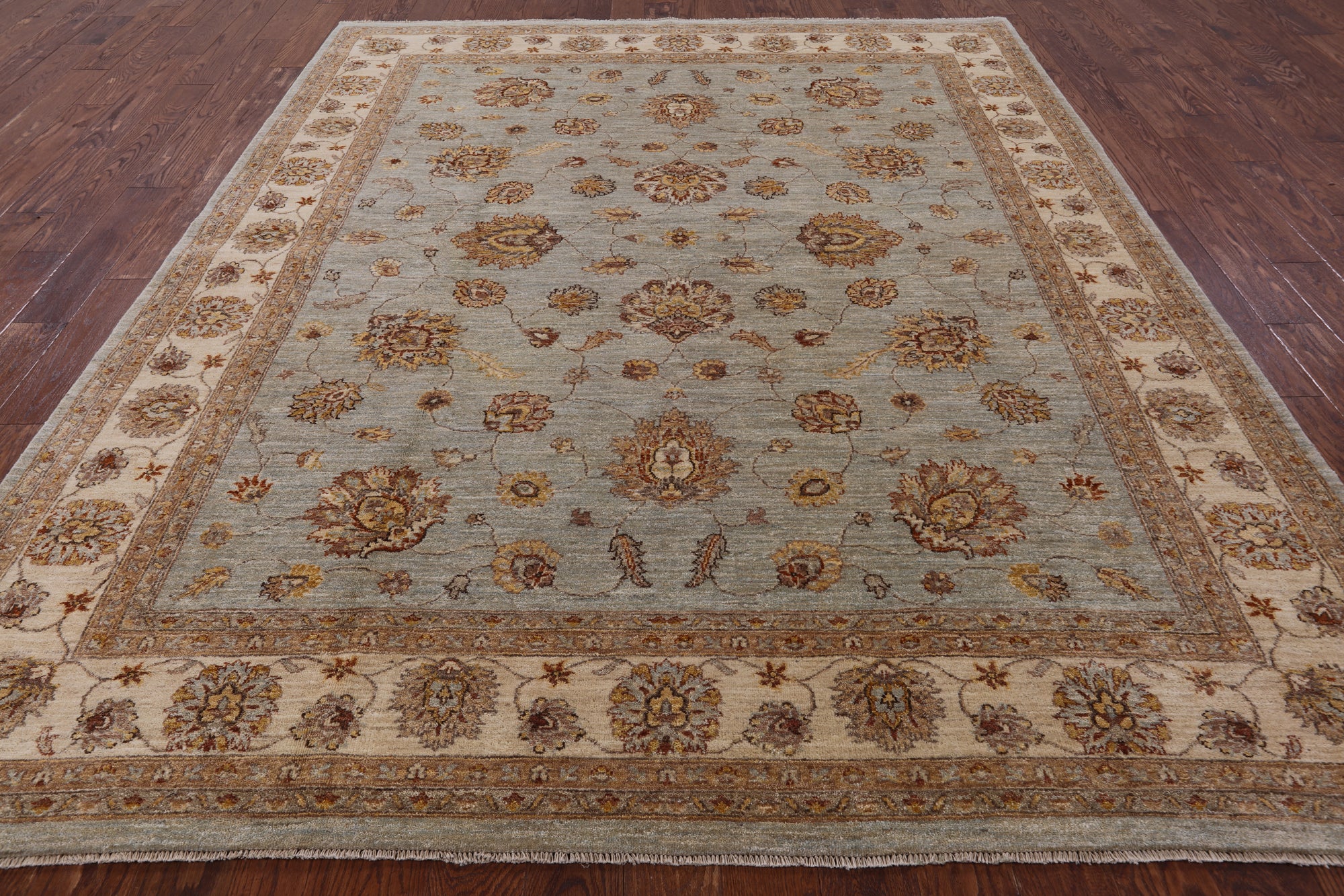 Peshawar Handmade Area Rug - 8' 2" X 10' 1" - Golden Nile