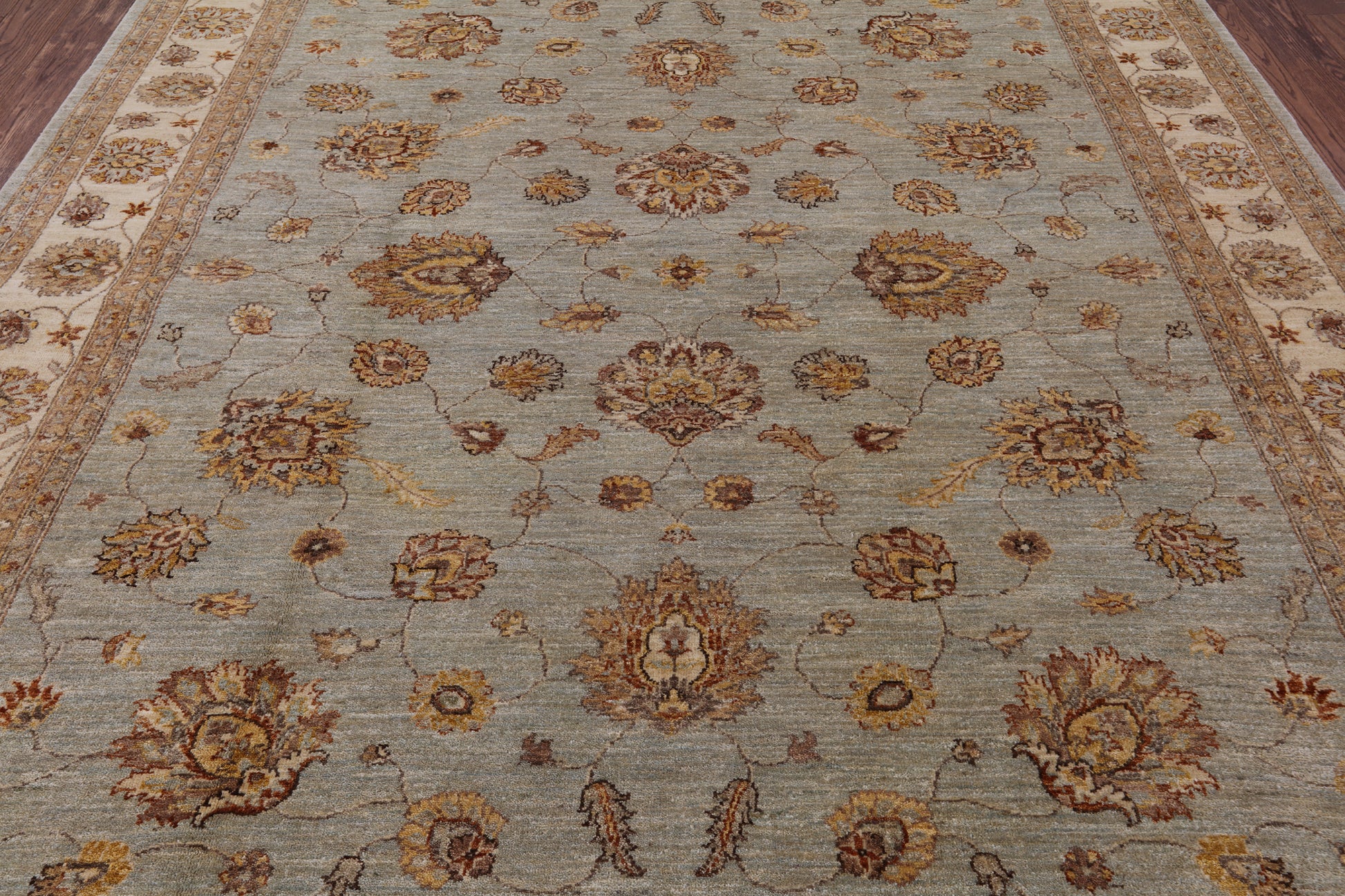 Peshawar Handmade Area Rug - 8' 2" X 10' 1" - Golden Nile