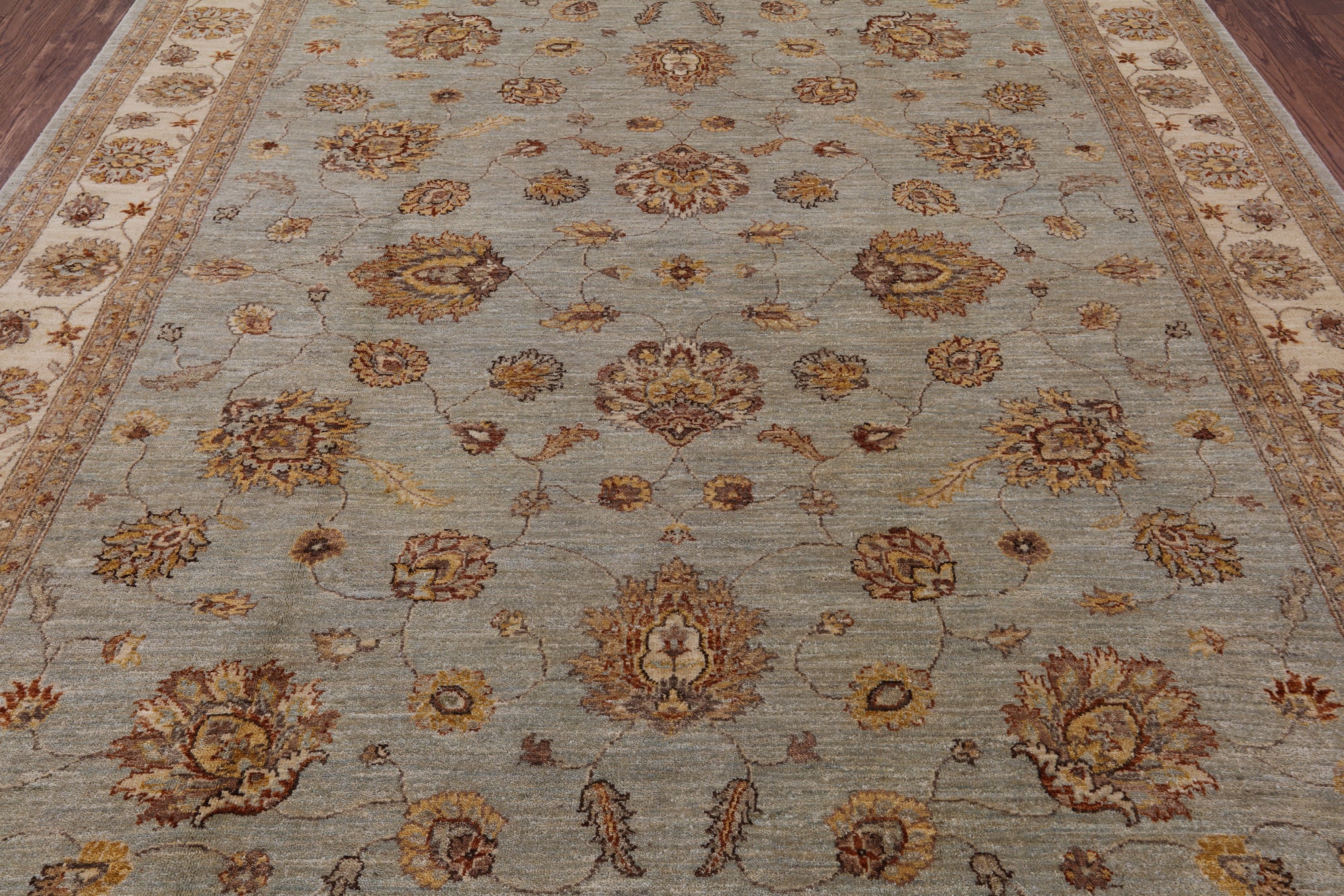 Peshawar Handmade Area Rug - 8' 2" X 10' 1" - Golden Nile