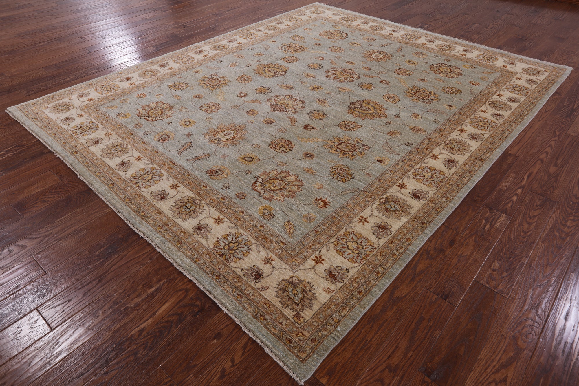 Peshawar Handmade Area Rug - 8' 2" X 10' 1" - Golden Nile