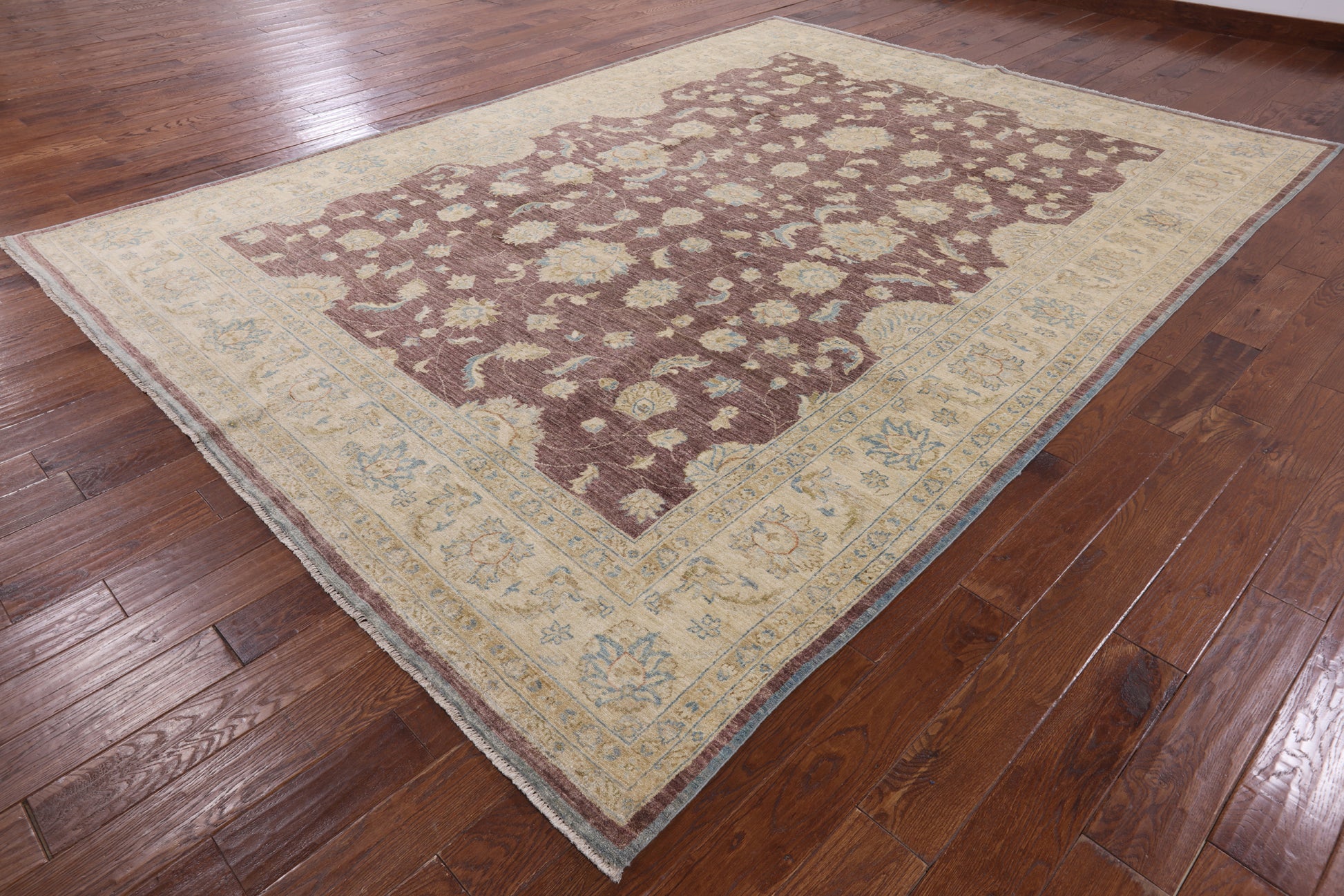 Turkish Oushak Hand Knotted Area Rug - 9' 1" X 12' 3" - Golden Nile