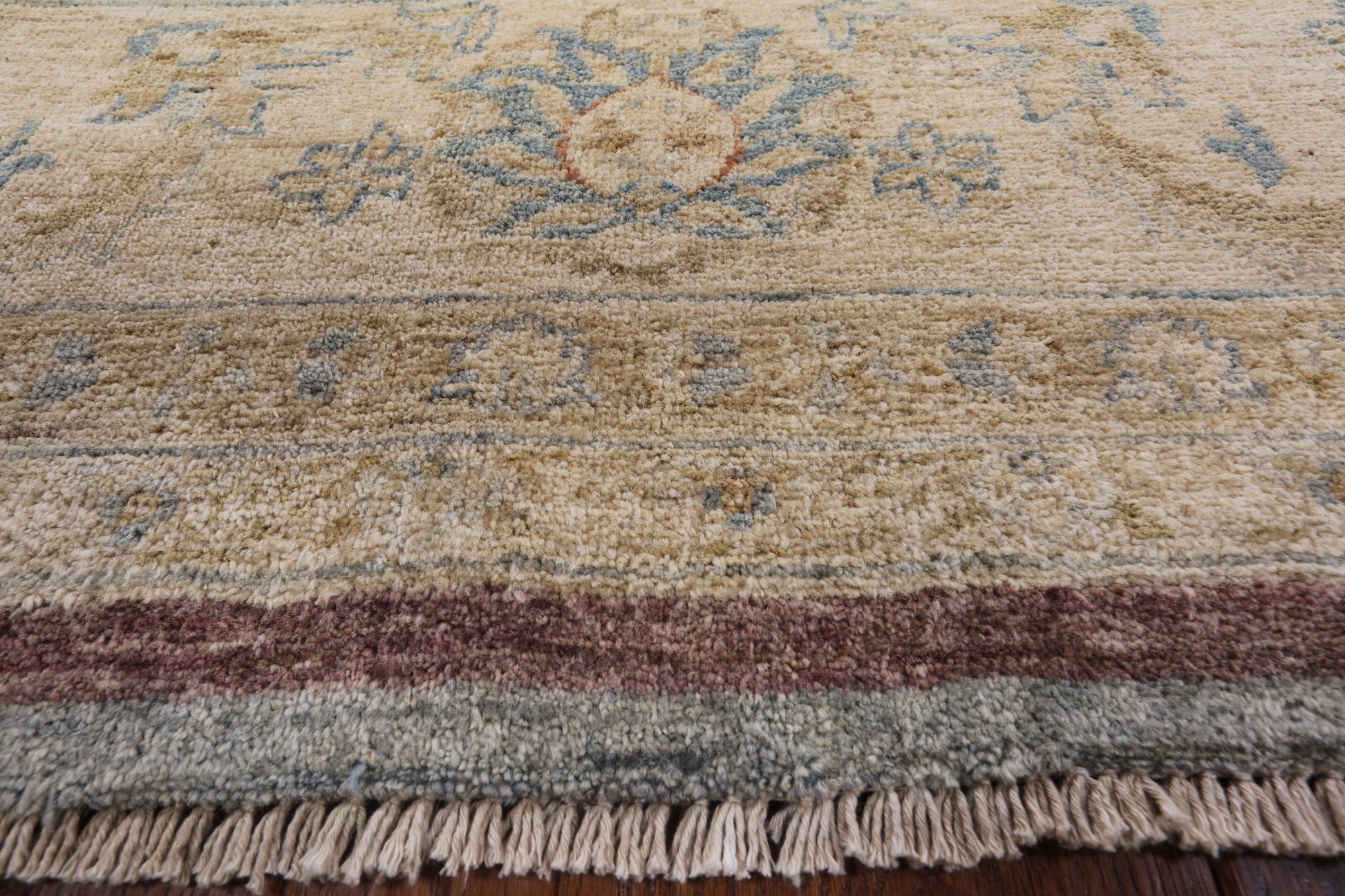 Turkish Oushak Hand Knotted Area Rug - 9' 1" X 12' 3" - Golden Nile