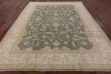 Chobi Peshawar Handmade Wool Area Rug - 8' 10" X 11' 2" - Golden Nile