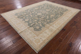 Chobi Peshawar Handmade Wool Area Rug - 8' 10" X 11' 2" - Golden Nile