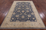 Oushak Hand Knotted Wool Area Rug - 6' 2" X 9' 2" - Golden Nile