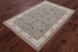 Hand Knotted Oriental Blue Oushak Area Rug 4 x 6 - Golden Nile