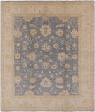 Turkish Oushak Handmade Area Rug - 8' 1" X 9' 4" - Golden Nile