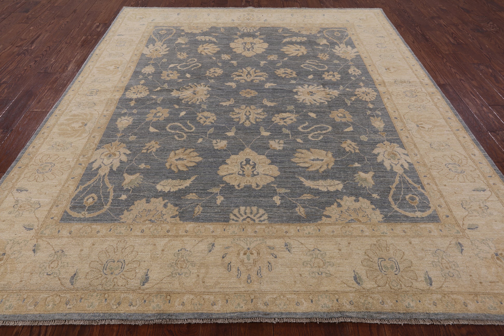 Turkish Oushak Handmade Area Rug - 8' 1" X 9' 4" - Golden Nile