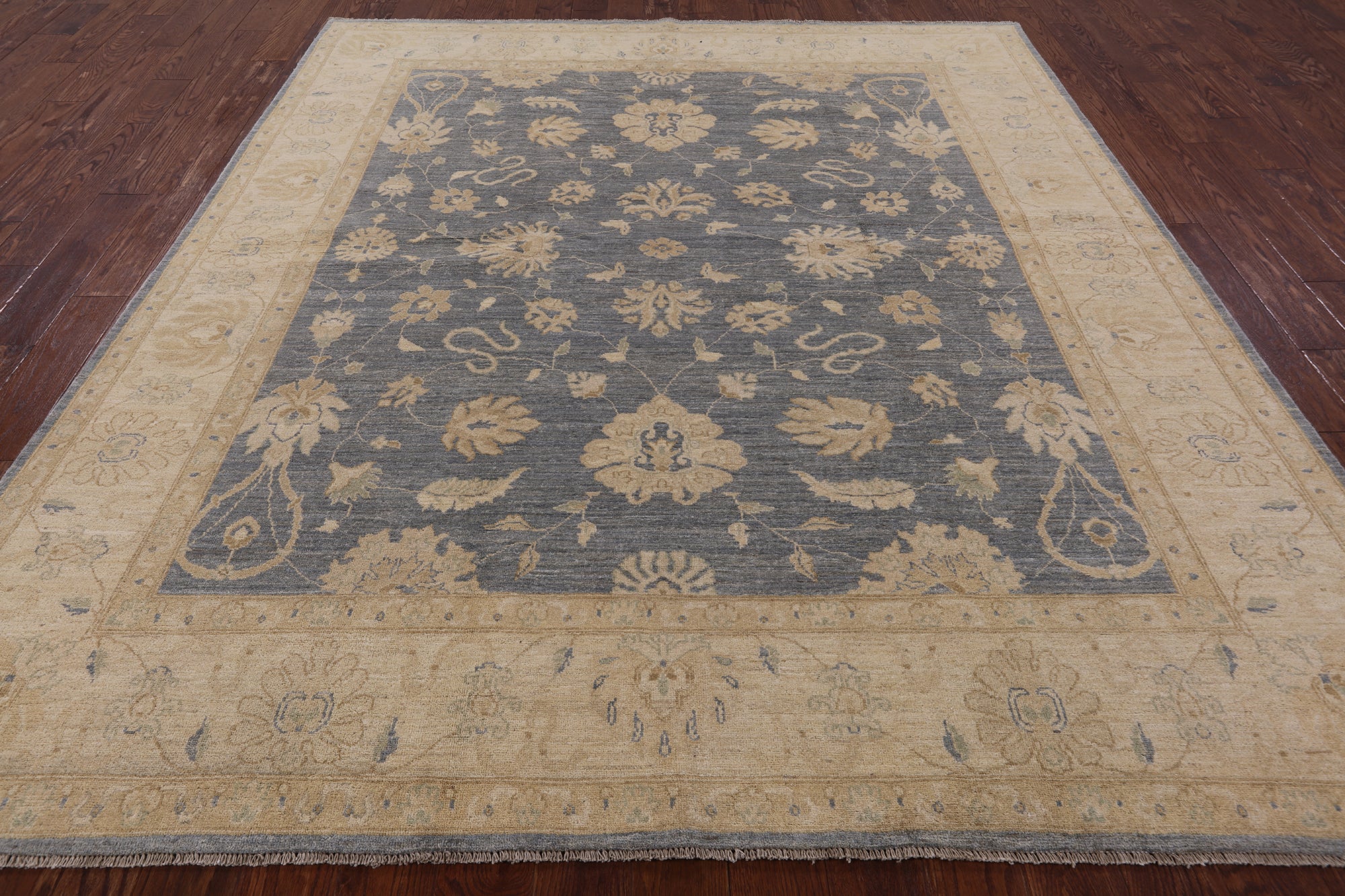 Turkish Oushak Handmade Area Rug - 8' 1" X 9' 4" - Golden Nile