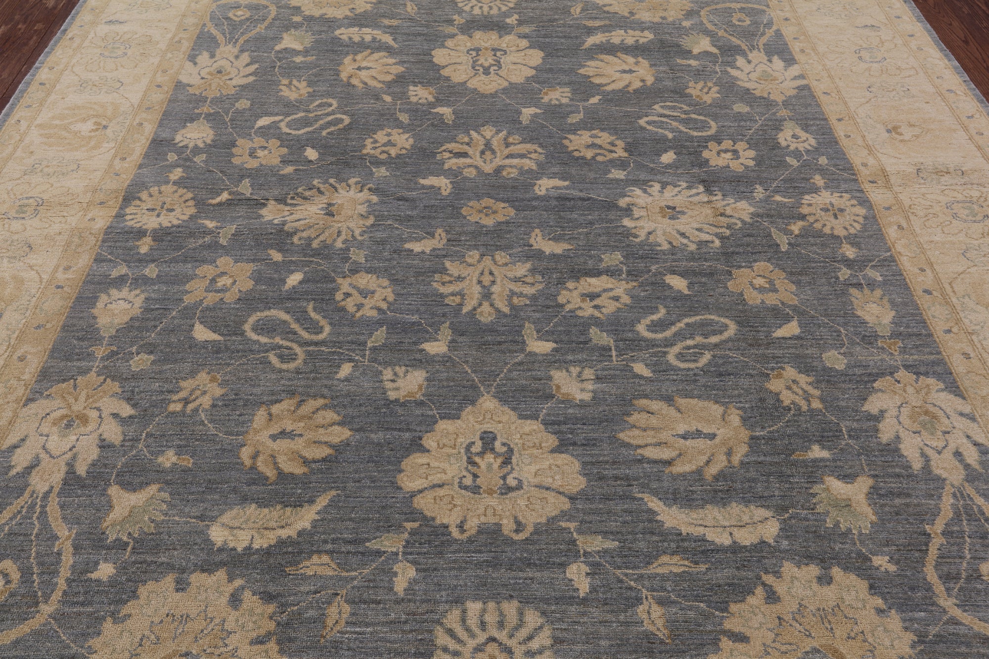 Turkish Oushak Handmade Area Rug - 8' 1" X 9' 4" - Golden Nile
