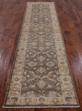 Turkish Oushak Hand Knotted Wool Runner Rug - 2' 8" X 9' 9" - Golden Nile