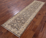 Turkish Oushak Hand Knotted Wool Runner Rug - 2' 8" X 9' 9" - Golden Nile