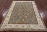 Oriental Oushak Wool Area Rug - 6' 2" X 8' 3" - Golden Nile