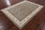 Oriental Oushak Wool Area Rug - 6' 2" X 8' 3" - Golden Nile