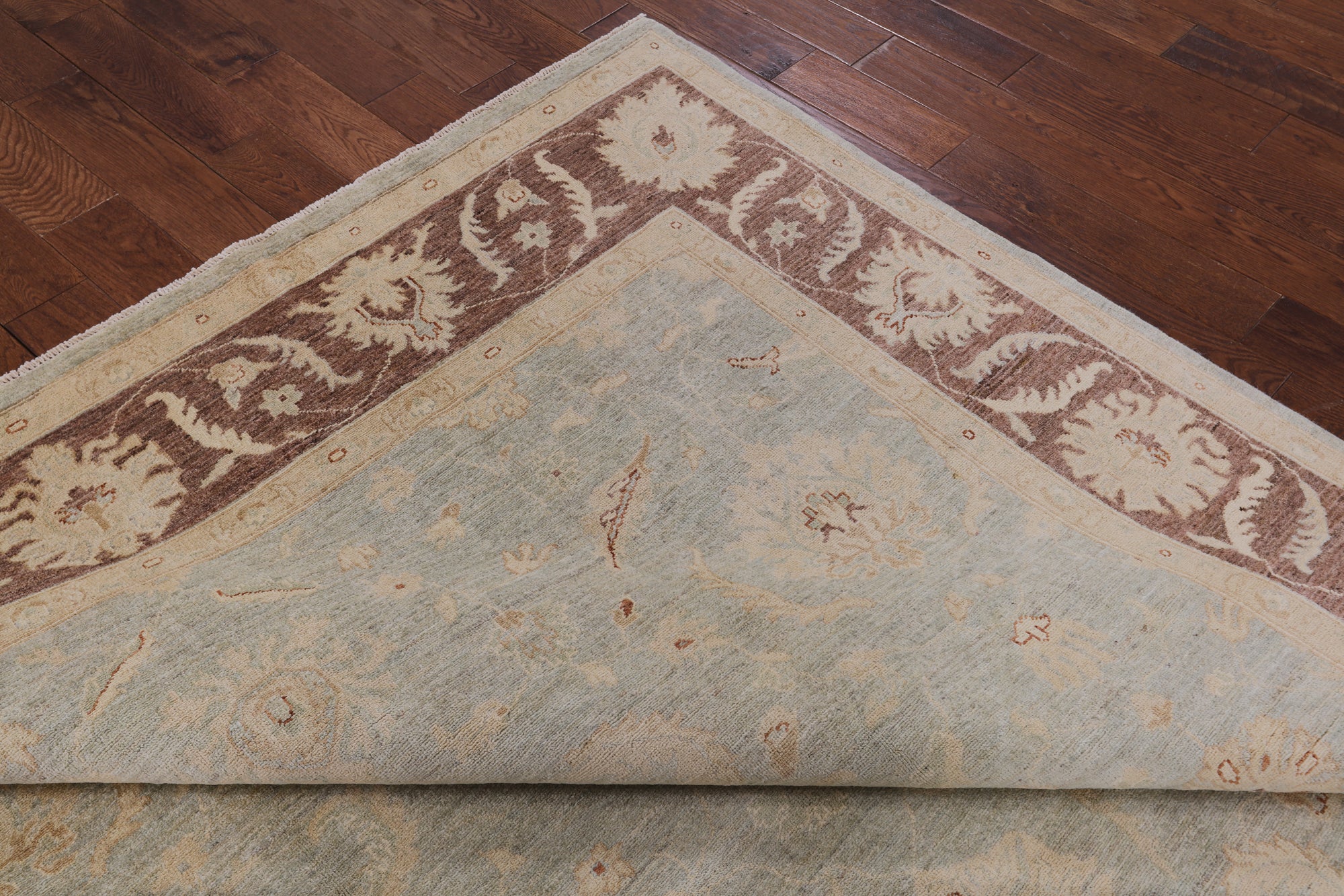 Turkish Oushak Hand Knotted Area Rug - 8' 5" X 9' 10" - Golden Nile