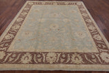 Turkish Oushak Hand Knotted Area Rug - 8' 5" X 9' 10" - Golden Nile