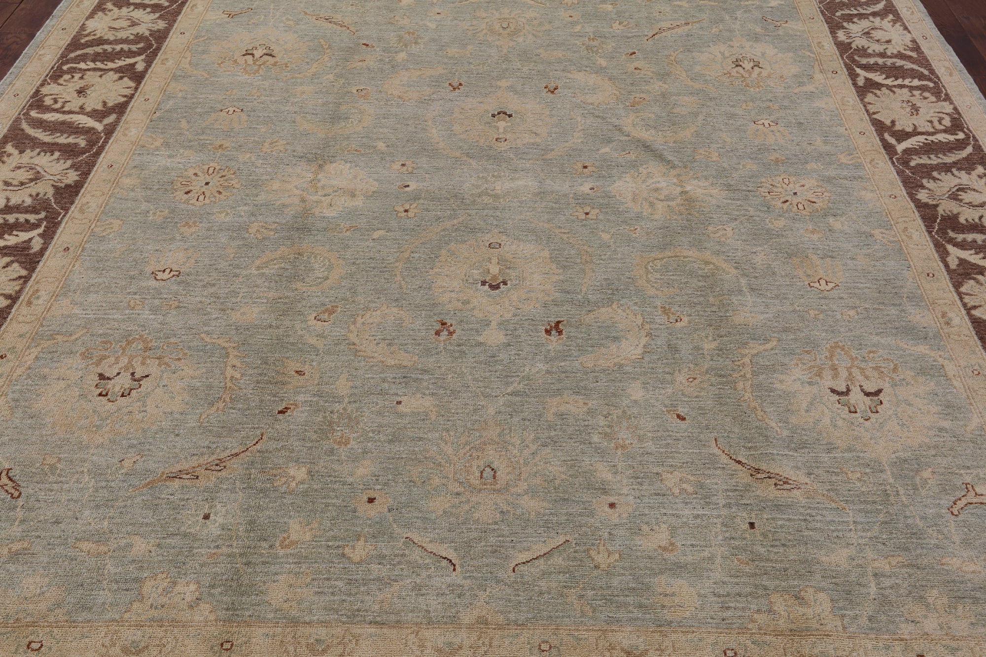 Turkish Oushak Hand Knotted Area Rug - 8' 5" X 9' 10" - Golden Nile