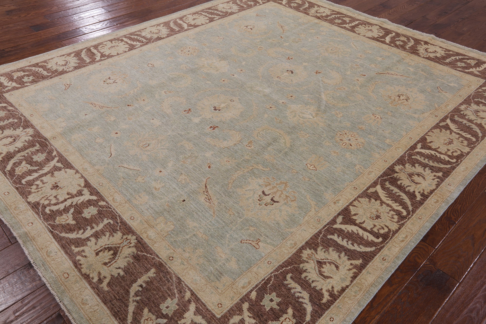 Turkish Oushak Hand Knotted Area Rug - 8' 5" X 9' 10" - Golden Nile