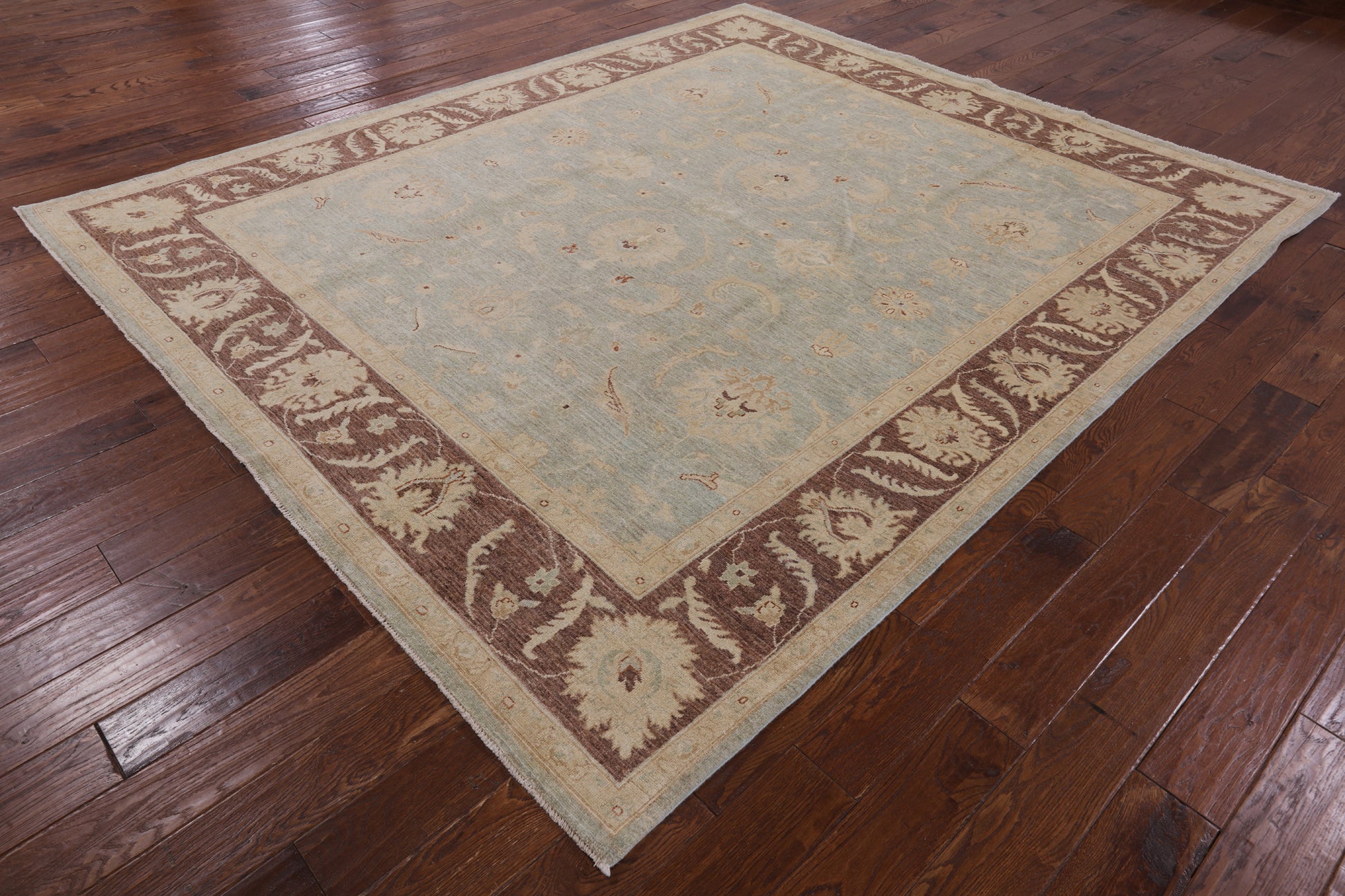 Turkish Oushak Hand Knotted Area Rug - 8' 5" X 9' 10" - Golden Nile