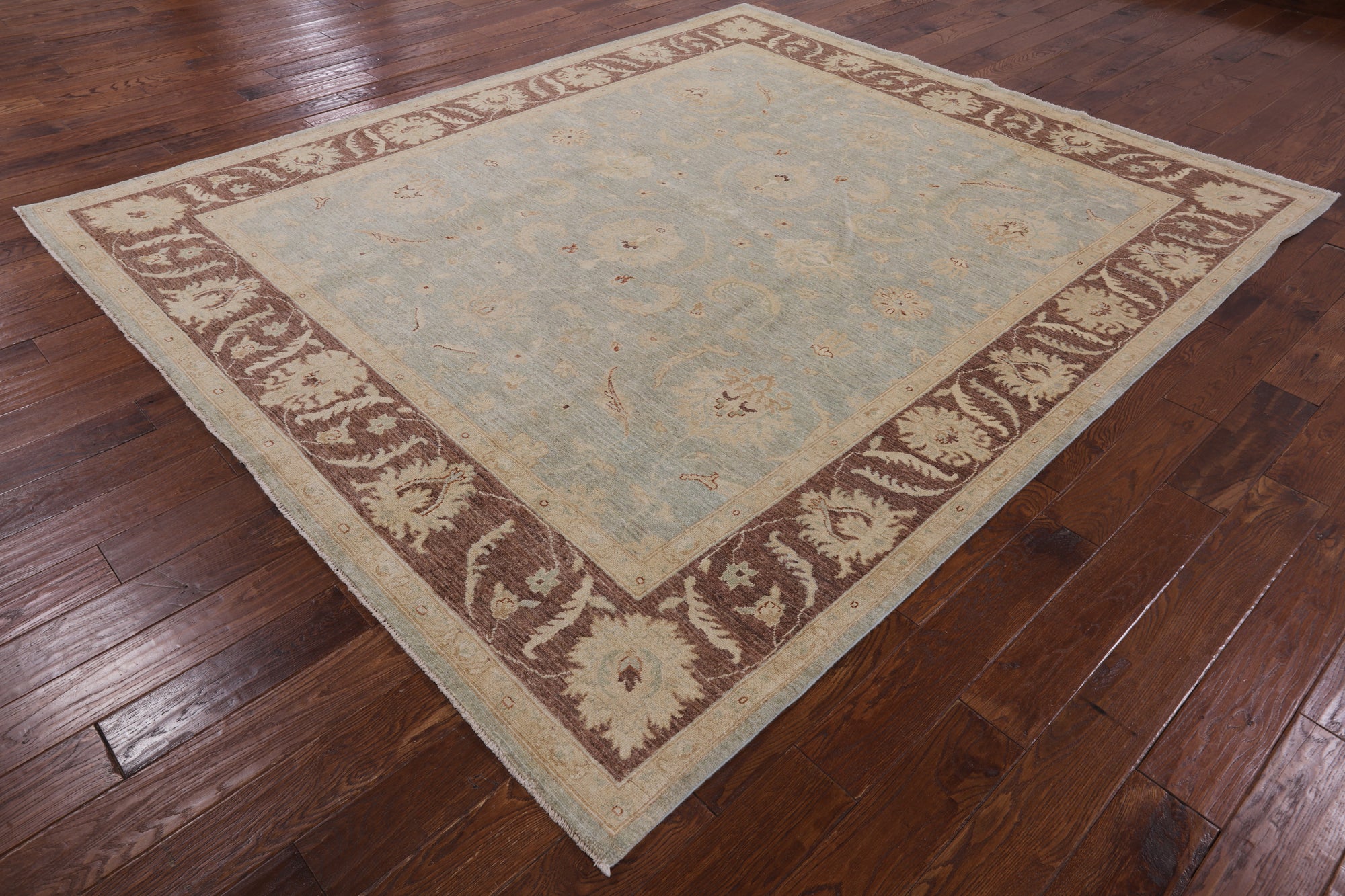 Turkish Oushak Hand Knotted Area Rug - 8' 5" X 9' 10" - Golden Nile