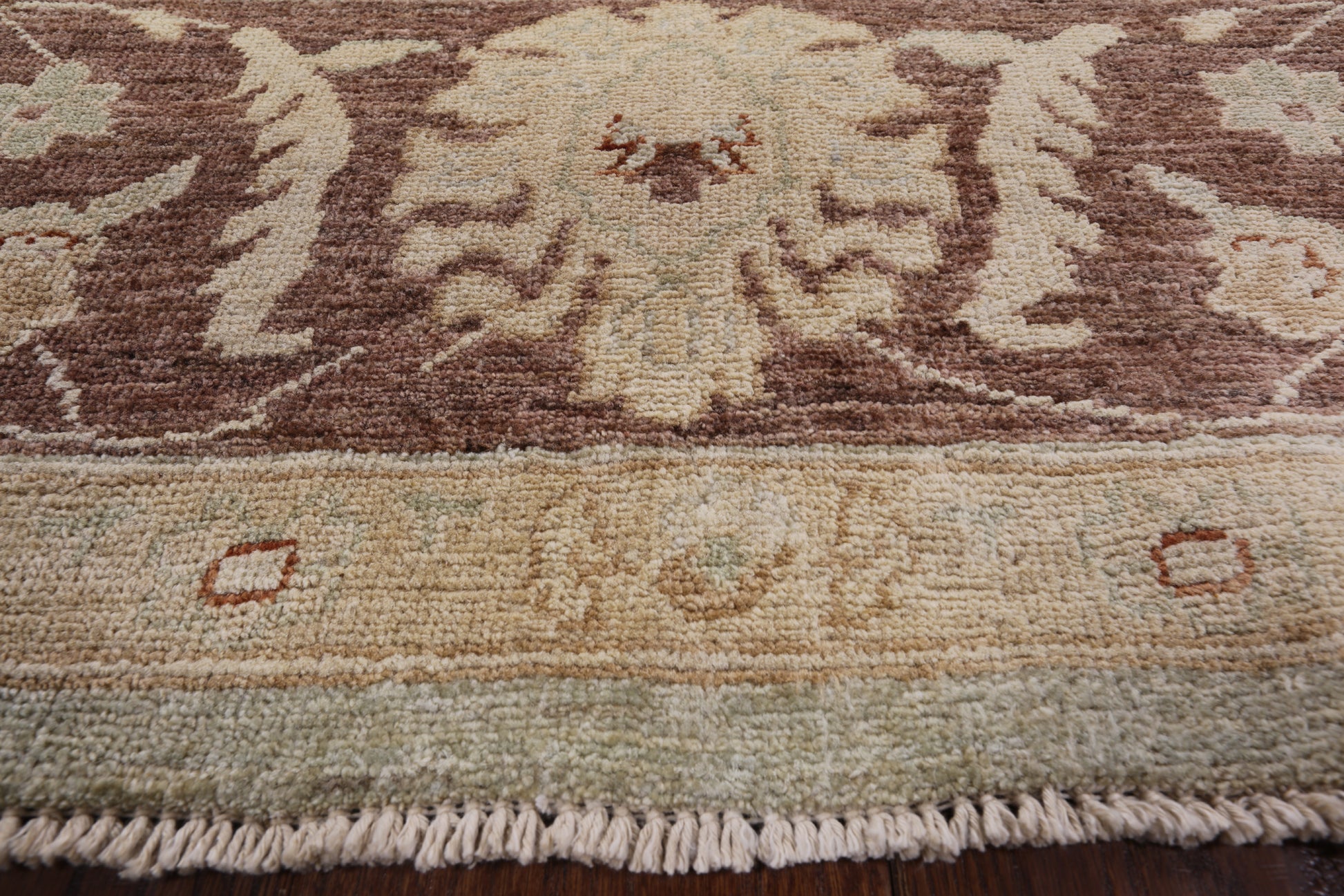 Turkish Oushak Hand Knotted Area Rug - 8' 5" X 9' 10" - Golden Nile