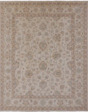 Ivory Peshawar Hand Knotted Area Rug - 8' 2" X 10' 0" - Golden Nile