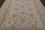 Ivory Peshawar Hand Knotted Area Rug - 8' 2" X 10' 0" - Golden Nile