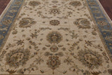 Ivory Peshawar Handmade Area Rug - 7' 8" X 9' 9" - Golden Nile