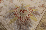 Brown Peshawar Handmade Wool Rug - 8' 0" X 9' 9" - Golden Nile