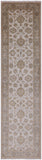 Ivory Chobi Peshawar Handmade Runner - 2' 7" X 9' 9" - Golden Nile