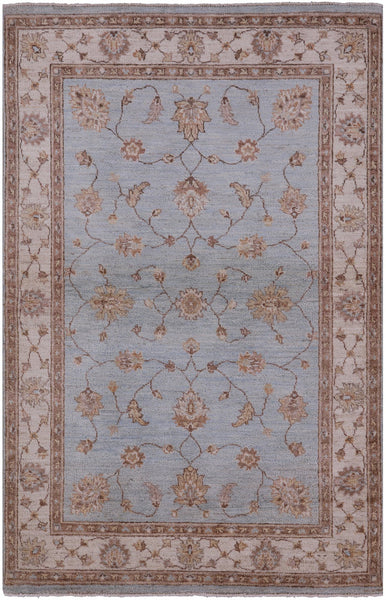 Peshawar Handmade Wool Area Rug - 4' 1" X 6' 3" - Golden Nile