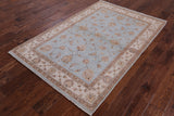 Peshawar Handmade Wool Area Rug - 4' 1" X 6' 3" - Golden Nile