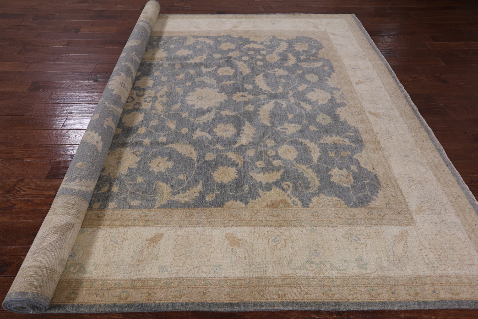 Peshawar Hand Knotted Area Rug - 9' 1" X 12' 1" - Golden Nile