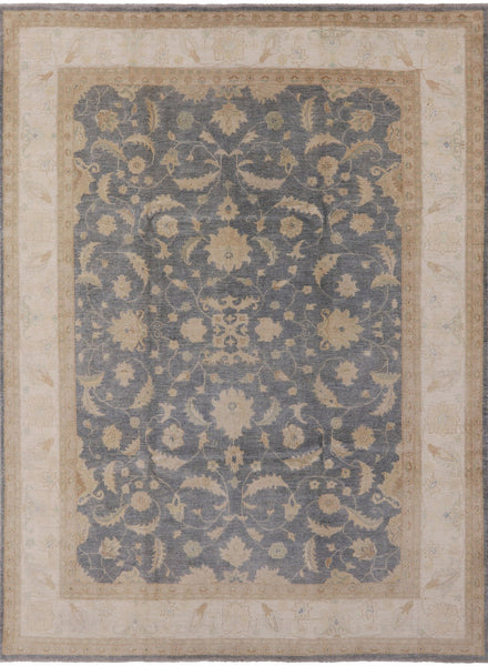 Peshawar Hand Knotted Area Rug - 9' 1" X 12' 1" - Golden Nile